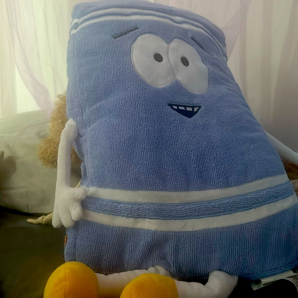 Blue south park pillow